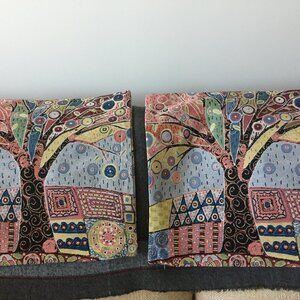 Modern Tapestry Design Two Pillow Cases Size 15"x15"